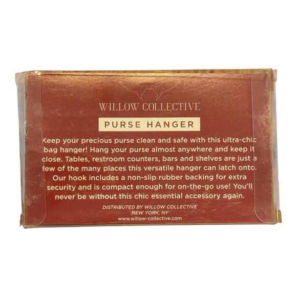 Willow Collective Sassy Silver Chic Bag/Purse Hanger *NIB* - Picture 2 of 2